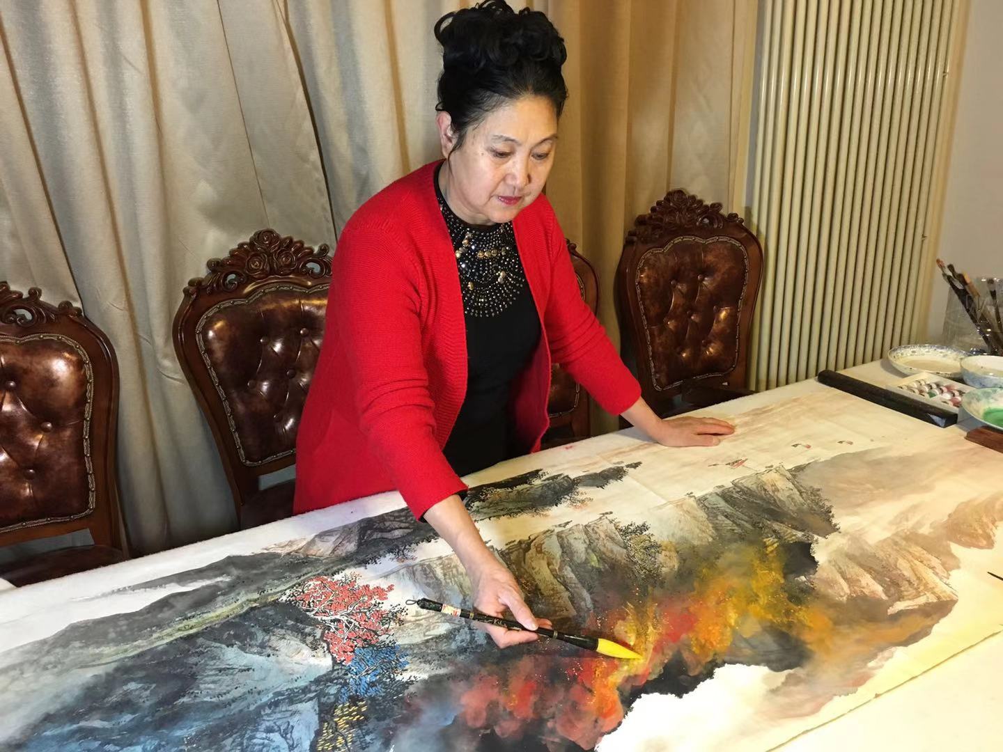 刘藏元的山水画风格